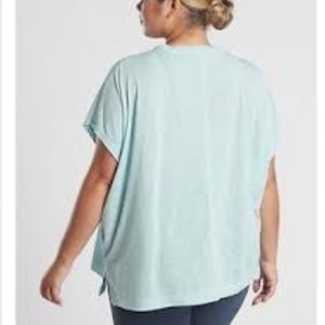 NWT Athleta Mint Green Release Tee SZ 1X Short Sleeves Athleisure